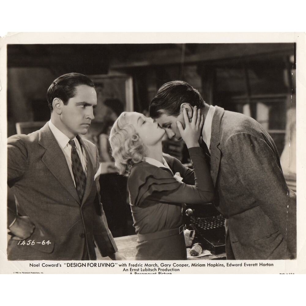 Vintage 1933 Design For living -Frederic March- Paramount Movie Still Photo 8x10